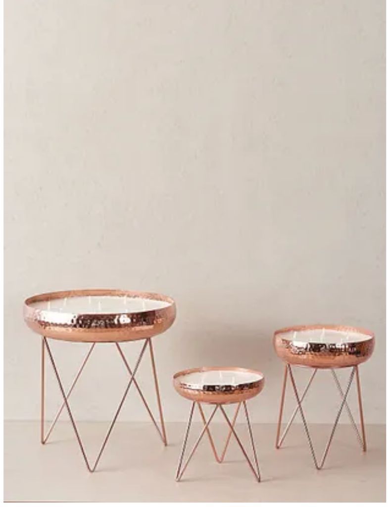 Nilkamal Rose Gold Candle With Stand