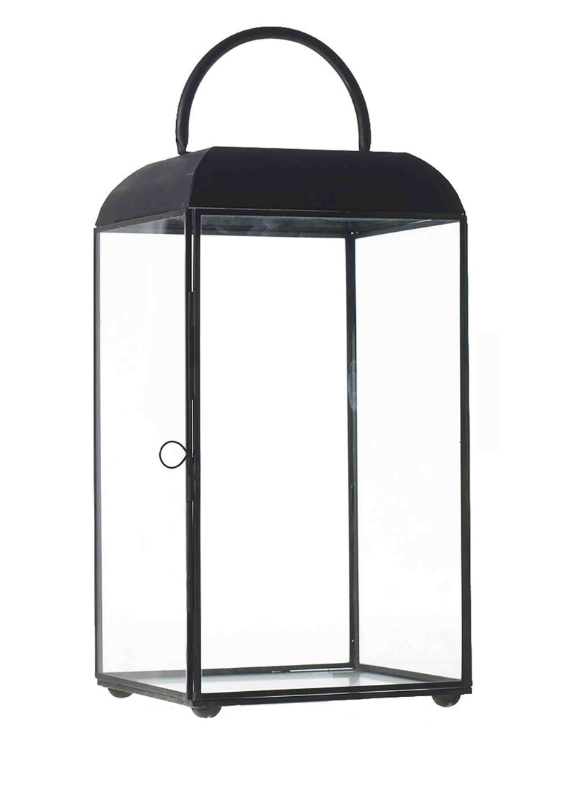 Tapered Black Lanterns with Handle