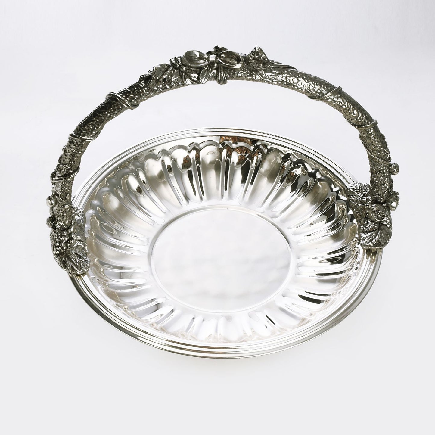 Silver Plated Centre Piece With Handle