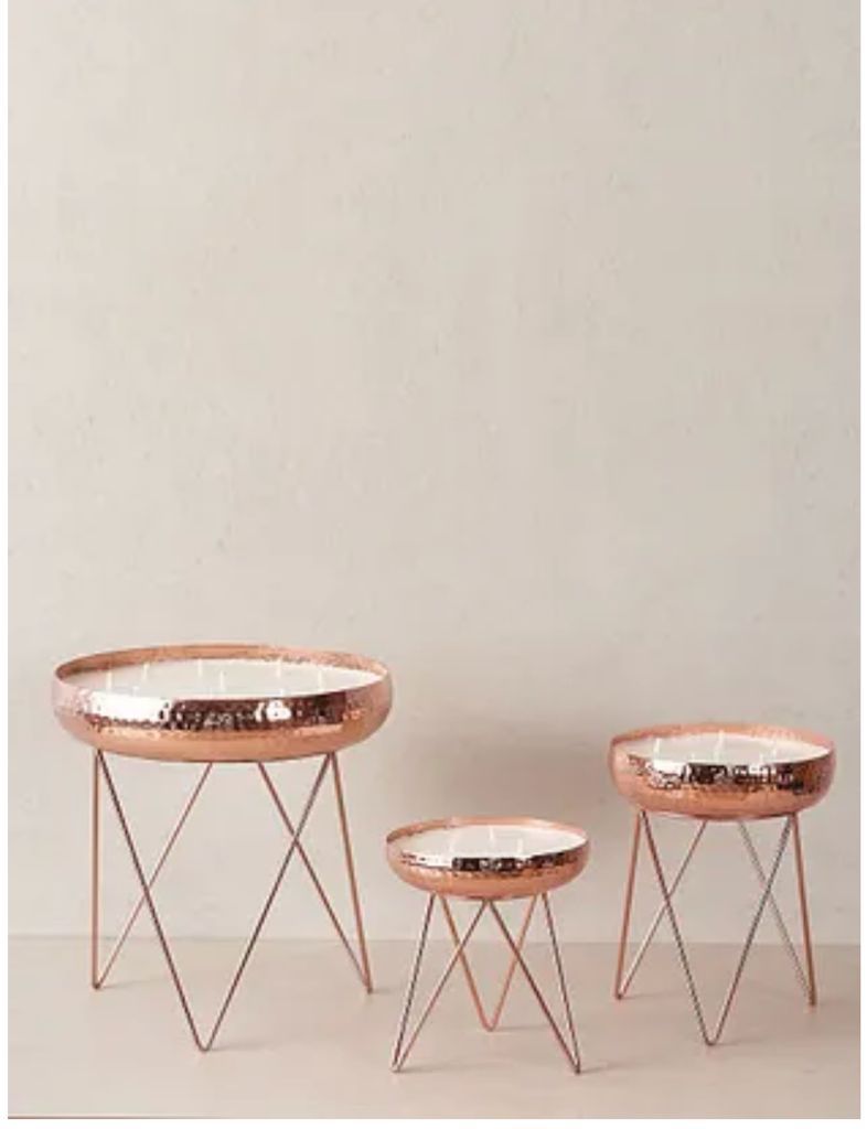 Nilkamal Rose Gold Candle With Stand